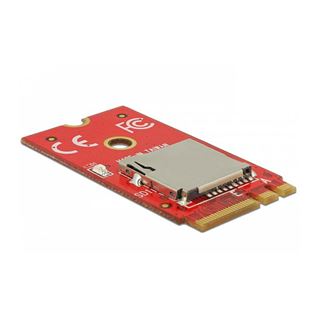Delock Adapter M.2 Key A+E > 1x Micro SD Card Slot