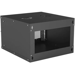 Intellinet Wandverteiler 19" 6 HE 540x560 Flatpack schwarz