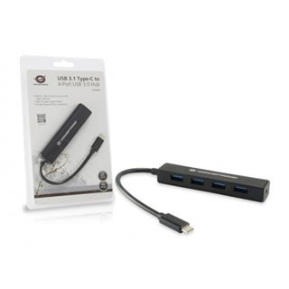 Conceptronic USB-HUB 4-Port USB3.1 Type-C -> 4x USB 3.0 sw