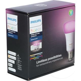 Philips Hue LED E27 3er Starter Set RGBW 10W (HomeKit)