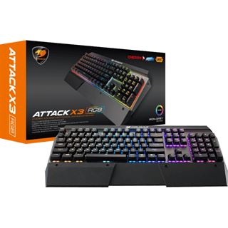 Cougar Attack X3 RGB Speedy CHERRY MX RGB Speed-Silver USB Deutsch