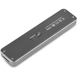 Silverstone SST-MS09C externes M.2-SATA-SSD Geh&auml;use silber