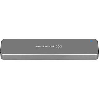 Silverstone SST-MS09C externes M.2-SATA-SSD Geh&auml;use silber
