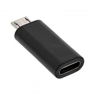 InLine USB 2.0 Adapter, Micro-USB Stecker auf USB Typ-C Buchse