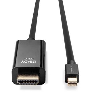 (€6,95*/1m) 2.00m Lindy miniDisplayport Adapterkabel Mini