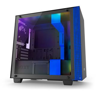 NZXT H400i mit Sichtfenster Mini Tower ohne Netzteil schwarz/blau