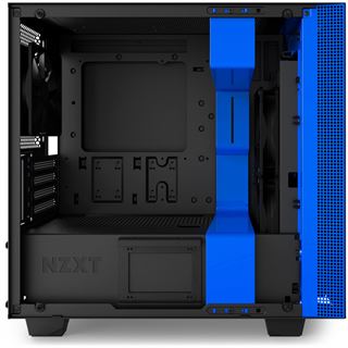 NZXT H400i mit Sichtfenster Mini Tower ohne Netzteil schwarz/blau