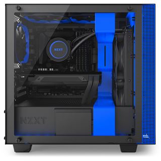 NZXT H400i mit Sichtfenster Mini Tower ohne Netzteil schwarz/blau