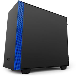 NZXT H400i mit Sichtfenster Mini Tower ohne Netzteil schwarz/blau