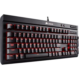 Corsair Gaming K68 Red LED CHERRY MX Red USB Deutsch schwarz