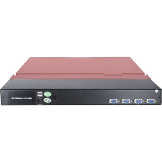 Inter-Tech KVM-AS 7104 ULS 4-fach 17Zoll VGA LED Konsole