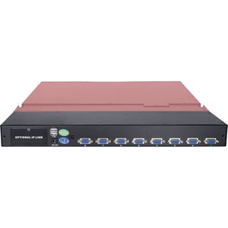 Inter-Tech KVM-AS 7108 ULS 8-fach 17Zoll VGA LED Konsole