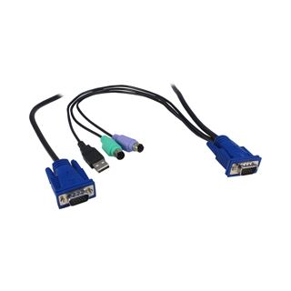 Inter-Tech KVM-AS 9104 ULS 4-fach 19Zoll VGA LED Konsole