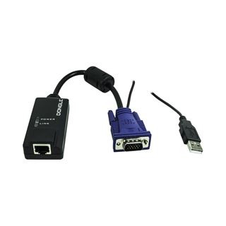 Inter-Tech KVM-AS 7104 TLS 4-fach 17Zoll RJ45/VGA LED Konsole