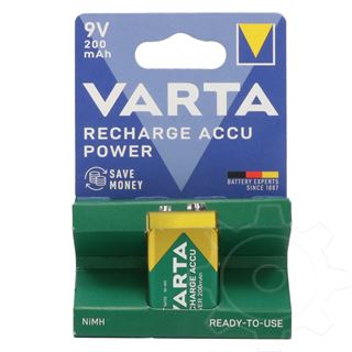 Varta Ready To Use 6F22 Nickel-Metall-Hydrid E Block Akku 200 mAh 1er