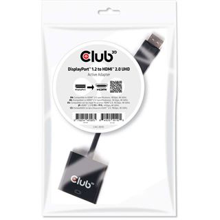 Club 3D Adapter DisplayPort > HDMI 2.0 3D 4K60Hz aktiv St/Bu