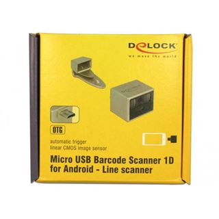 Delock Micro USB Barcode Scanner 1D f&uuml;r Android - Linienscan