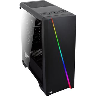 AeroCool Cylon mit Sichtfenster Midi Tower ohne Netzteil schwarz