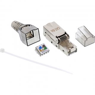 InLine RJ45 Stecker Cat.6A 500MHz, feldkonfektionierbar, geschirmt,