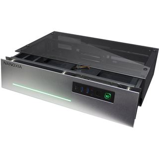 Nanoxia Project S Mini mit Sichtfenster Mini-ITX ohne Netzteil silber