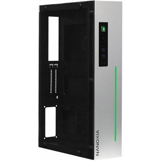 Nanoxia Project S Mini mit Sichtfenster Mini-ITX ohne Netzteil silber