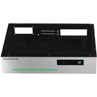 Nanoxia Project S Mini mit Sichtfenster Mini-ITX ohne Netzteil silber