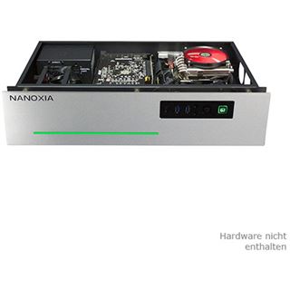 Nanoxia Project S Mini mit Sichtfenster Mini-ITX ohne Netzteil silber