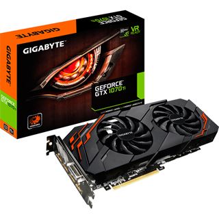 8GB Gigabyte GeForce GTX 1070 Ti Windforce Aktiv PCIe 3.0 x16 (Retail)