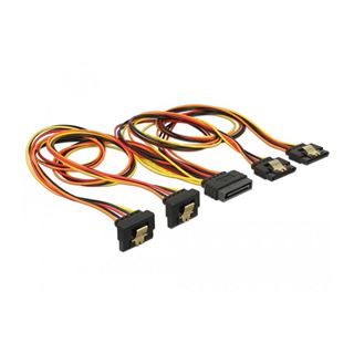 (&euro;9,80*/1m) 0.50m Delock SATA Y-Stromadapterkabel SATA Stecker