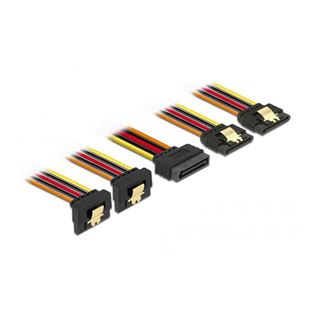 (&euro;9,80*/1m) 0.50m Delock SATA Y-Stromadapterkabel SATA Stecker