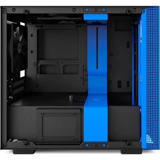 NZXT H200i mit Sichtfenster Mini-ITX ohne Netzteil schwarz/blau
