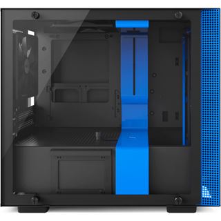 NZXT H200i mit Sichtfenster Mini-ITX ohne Netzteil schwarz/blau