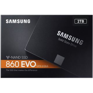 2TB Samsung 860 Evo 2.5" (6.4cm) SATA 6Gb/s 3D-NAND TLC