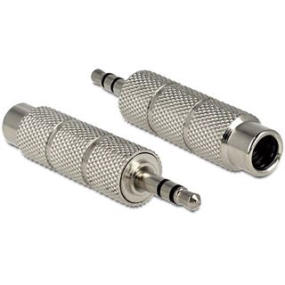 Delock Klinke Adapter 3,5mm -> 6,3mm St/Bu silber