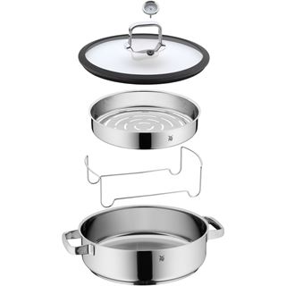 WMF Vitalis 1743016040 Dampfgarer rund Ø 28 cm ca. 5l mit Gl