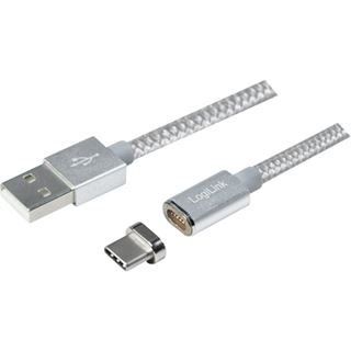 Logilink USB Daten-und Ladekabel mit magnet. USB-C Adapter