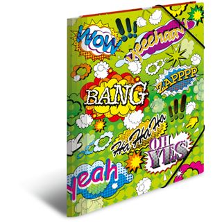 HERMA Eckspannermappe "Comics", PP, DIN A4