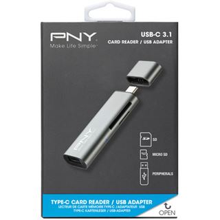 PNY USB-C Kartenleser + USB-A Adapter