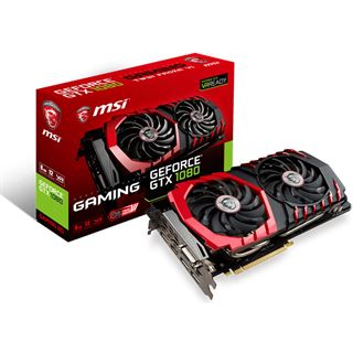 8GB MSI GeForce GTX 1080 GAMING Aktiv PCIe 3.0 x16 (Retail)