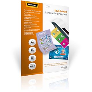 Fellowes GmbH Laminierfolientasche, DIN A4, matt, 160 mic, 216x303mm