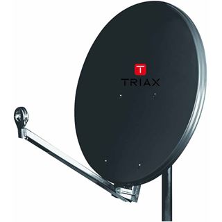 Triax-Hirschmann Satellitenantenne Alu Ø75cm schiefer m.Masth