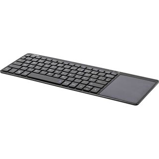 InLine Wireless Aluminium Slim-Tastatur mit Touchpad, 2,4GHz, schwarz