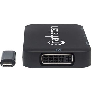 Manhattan Konverter USB 3.1 4-fach HDMI/DisplayPort/VGA/DVI