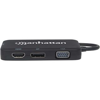 Manhattan Konverter USB 3.1 4-fach HDMI/DisplayPort/VGA/DVI