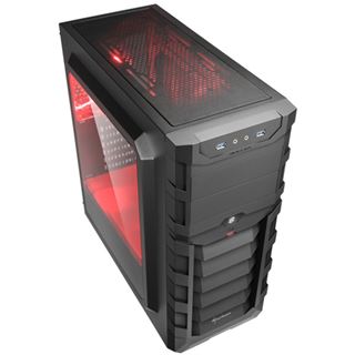 Sharkoon Skiller SGC1 mit Sichtfenster Midi Tower ohne Netzteil
