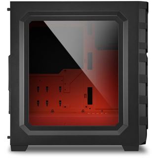 Sharkoon Skiller SGC1 mit Sichtfenster Midi Tower ohne Netzteil