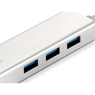 LevelOne USB-Hub Netzwerkadapter 3-Port Wake-on-LAN
