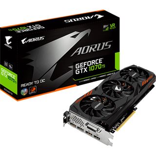 8GB Gigabyte GeForce GTX 1070 Ti AORUS Aktiv PCIe 3.0 x16 (Retail)