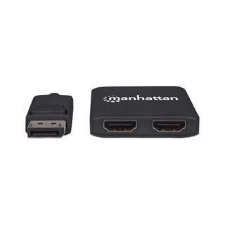 Manhattan HDMI Splitter DisplayPort auf 2-Port mit MST