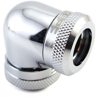 XSPC Adapter 2x 14mm Hard-Tube - 90 Grad Winkel, chrom